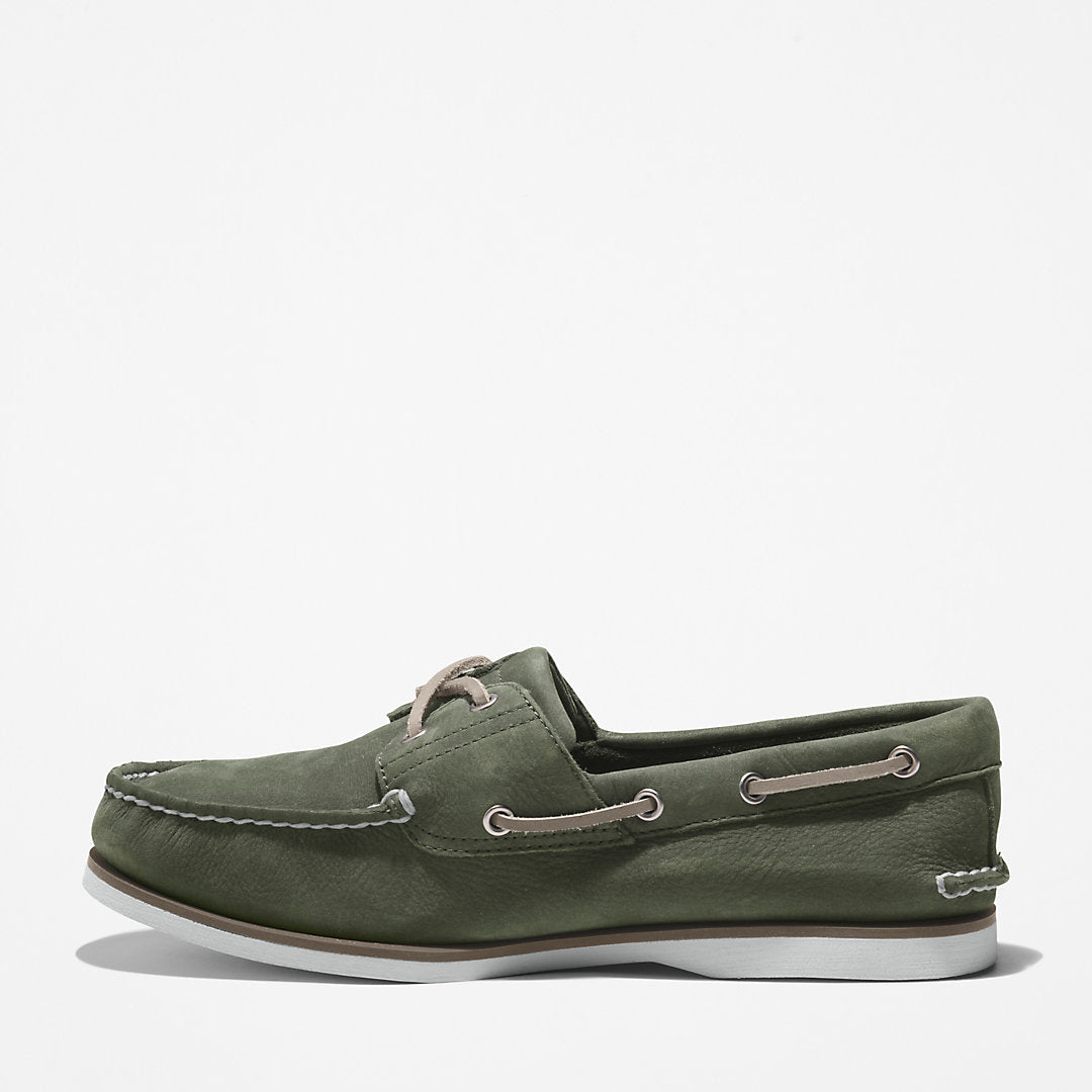 Timberland Mens Timberland® 2-Eye Classic Boat Shoe for Men in Dark Green