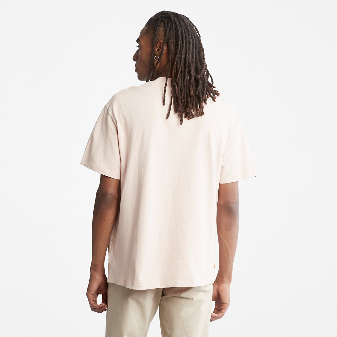 Timberland Mens Progressive Utility Multi-pocket T-Shirt for Men in Pink