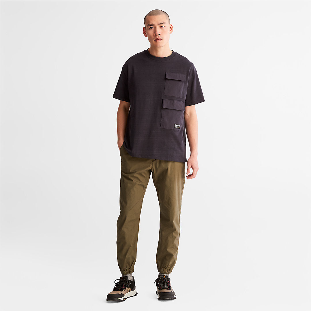 Timberland Mens Progressive Utility Multi-pocket T-Shirt for Men in Black