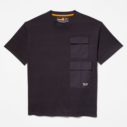 Timberland Mens Progressive Utility Multi-pocket T-Shirt for Men in Black