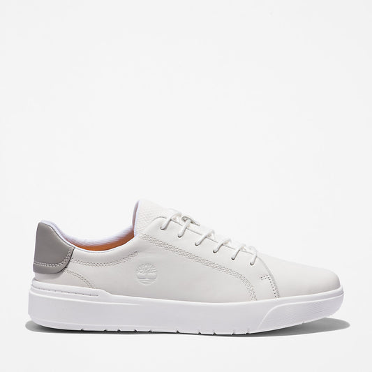 Timberland Mens Seneca Bay Leather Trainer for Men in White
