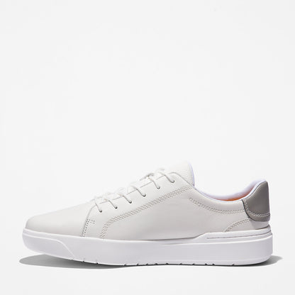 Timberland Mens Seneca Bay Leather Trainer for Men in White