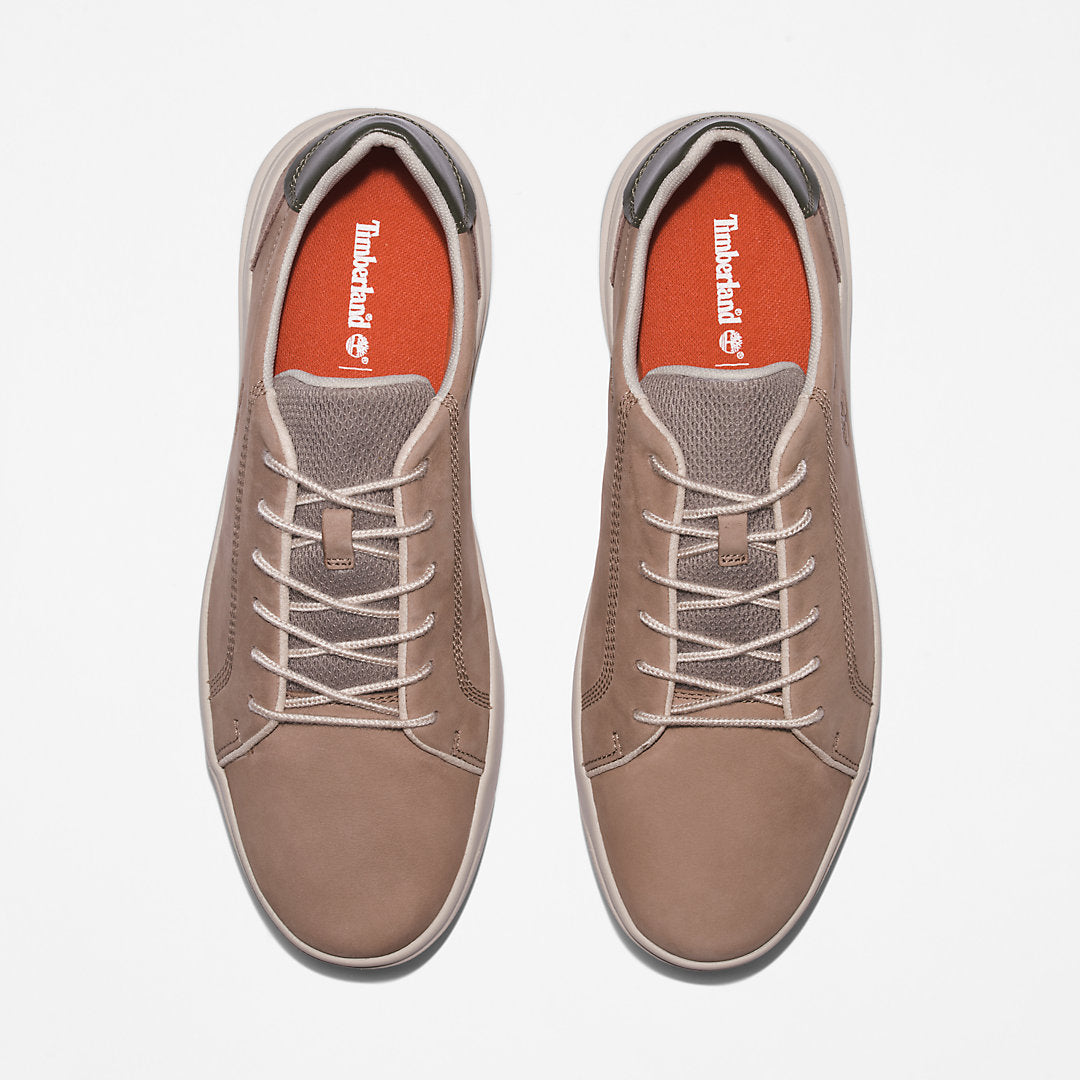 Timberland Mens Seneca Bay Leather Trainer for Men in Beige