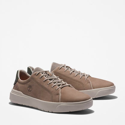 Timberland Mens Seneca Bay Leather Trainer for Men in Beige