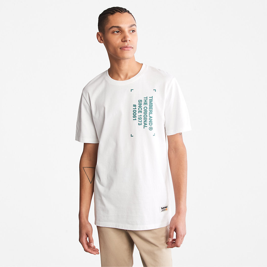 Timberland Mens Progressive Utility Graphic T-Shirt for Men in White
