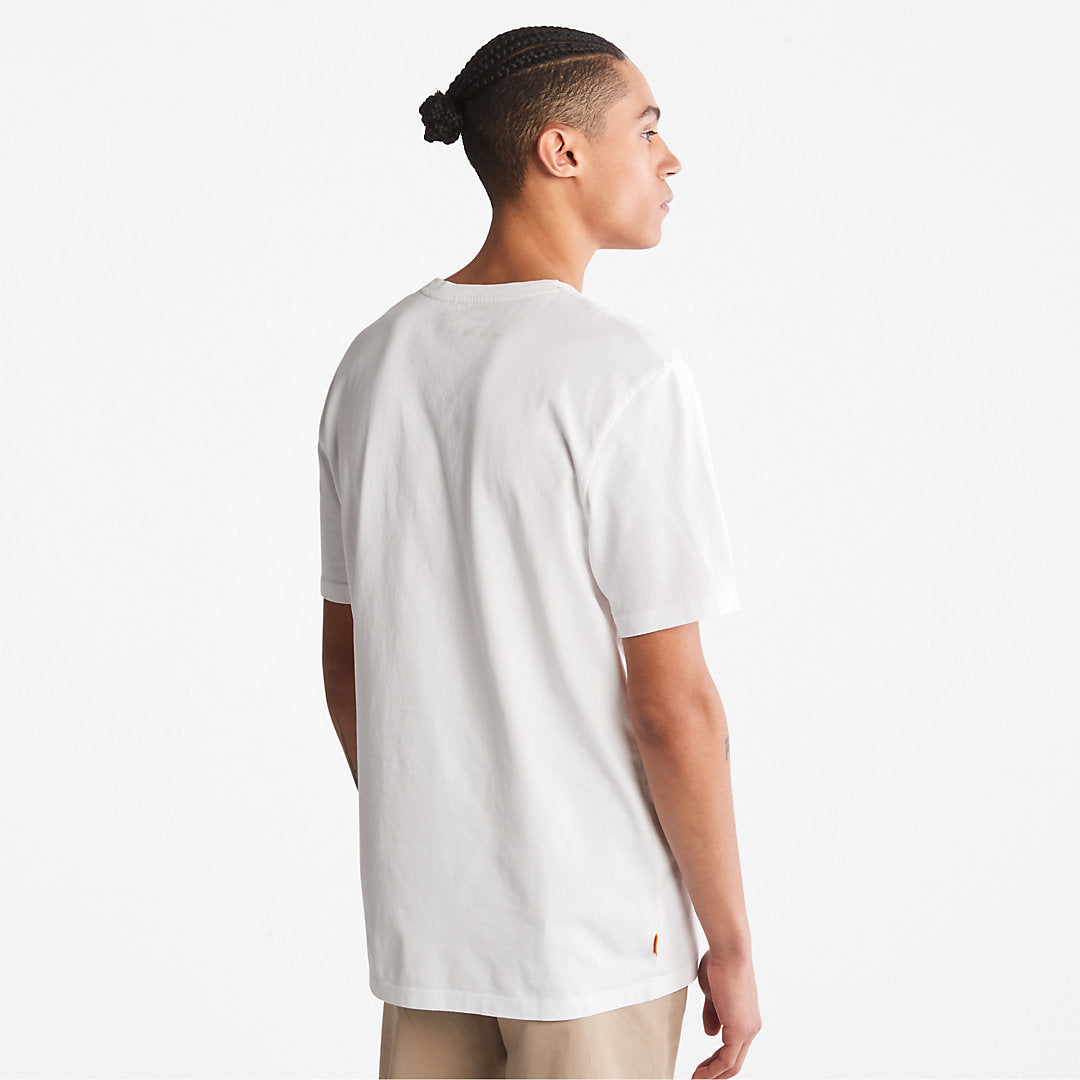 Timberland Mens Progressive Utility Graphic T-Shirt for Men in White