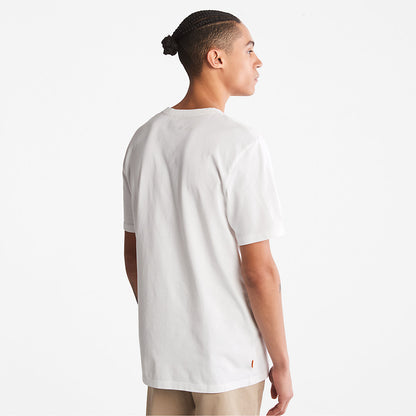 Timberland Mens Progressive Utility Graphic T-Shirt for Men in White