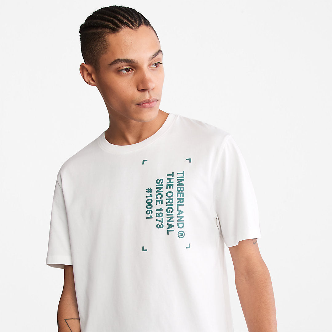 Timberland Mens Progressive Utility Graphic T-Shirt for Men in White