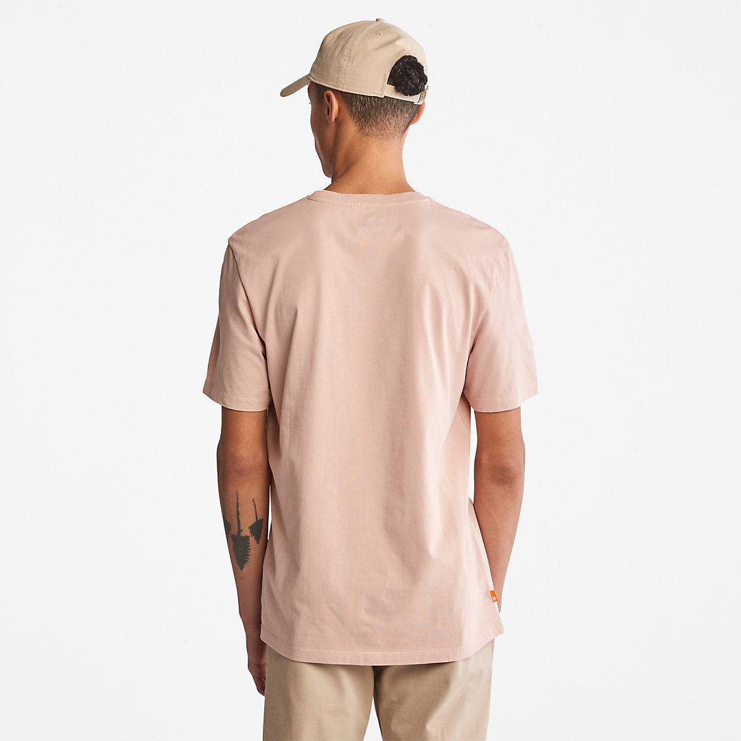 Timberland Mens Progressive Utility Graphic T-Shirt for Men in Pink