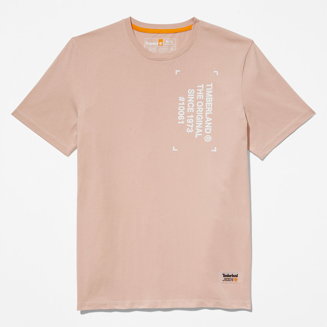Timberland Mens Progressive Utility Graphic T-Shirt for Men in Pink
