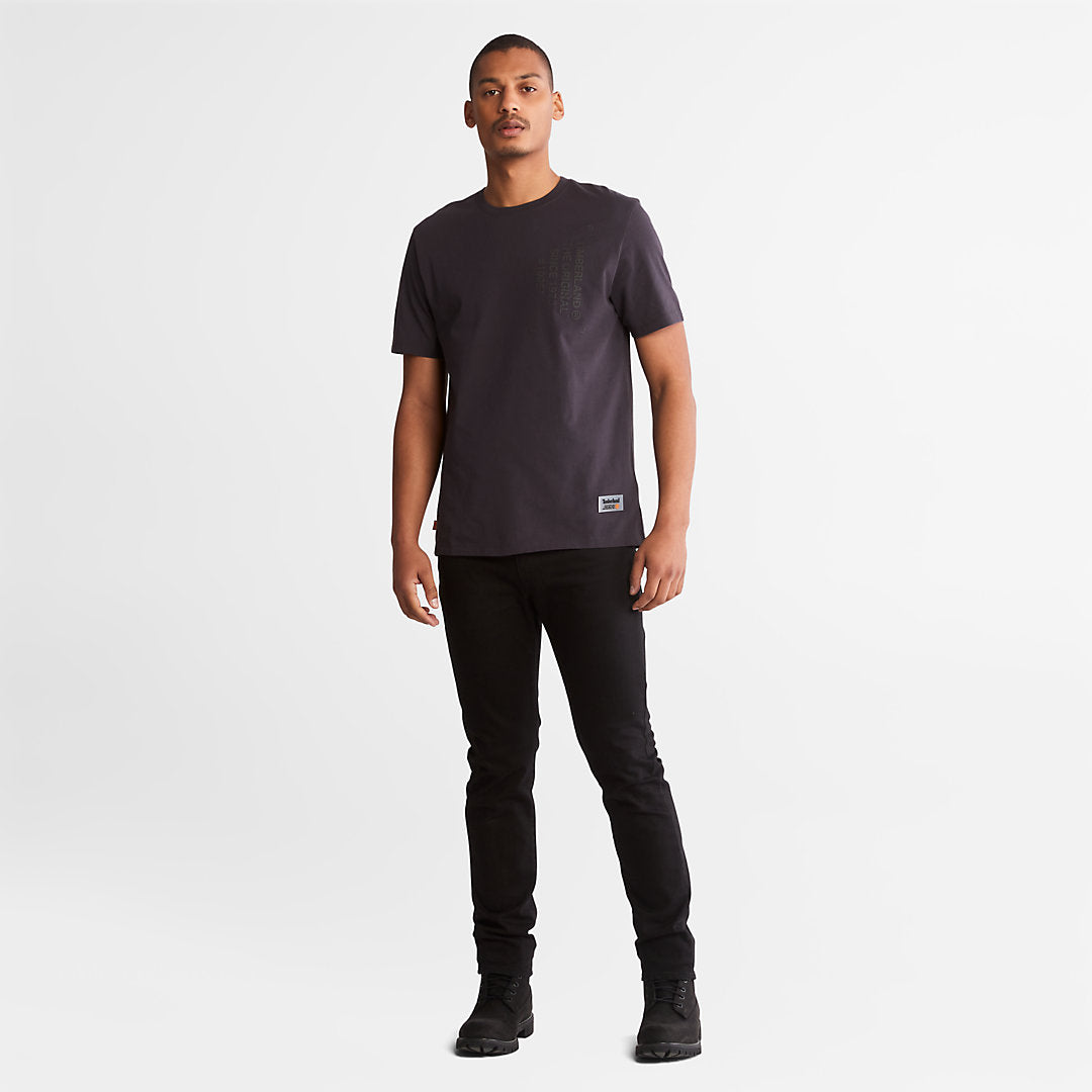 Timberland Mens Progressive Utility Graphic T-Shirt for Men in Black