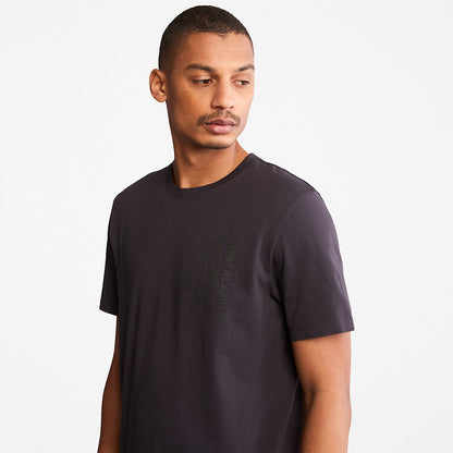 Timberland Mens Progressive Utility Graphic T-Shirt for Men in Black