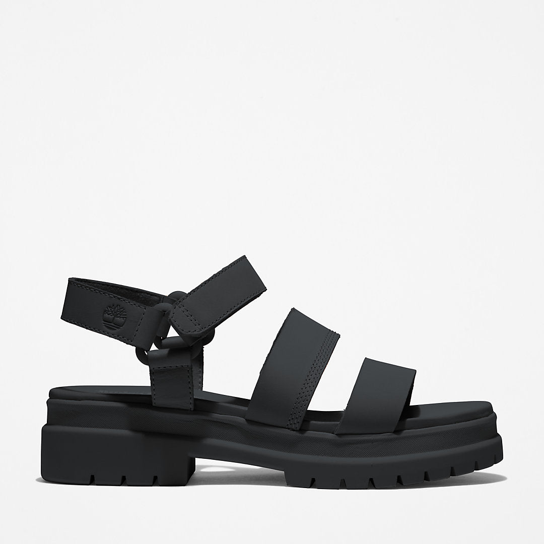 Timberland Womens London Vibe Ankle-Strap Sandal for Women in Black