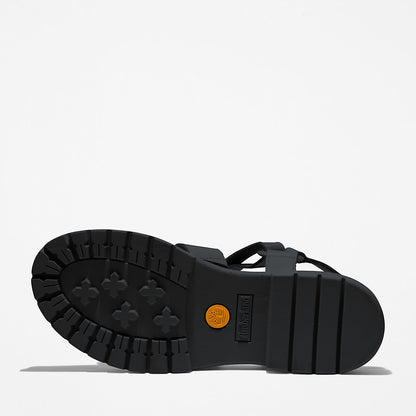 Timberland Womens London Vibe Ankle-Strap Sandal for Women in Black