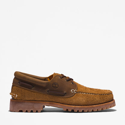 Timberland Mens Timberland® 3-Eye Lug Handsewn Boat Shoe for Men in Medium Brown
