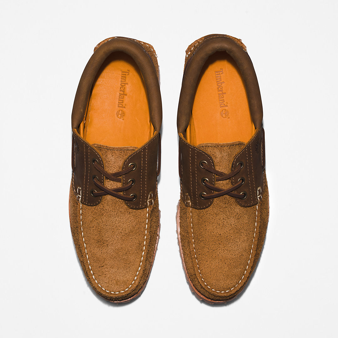 Timberland Mens Timberland® 3-Eye Lug Handsewn Boat Shoe for Men in Medium Brown