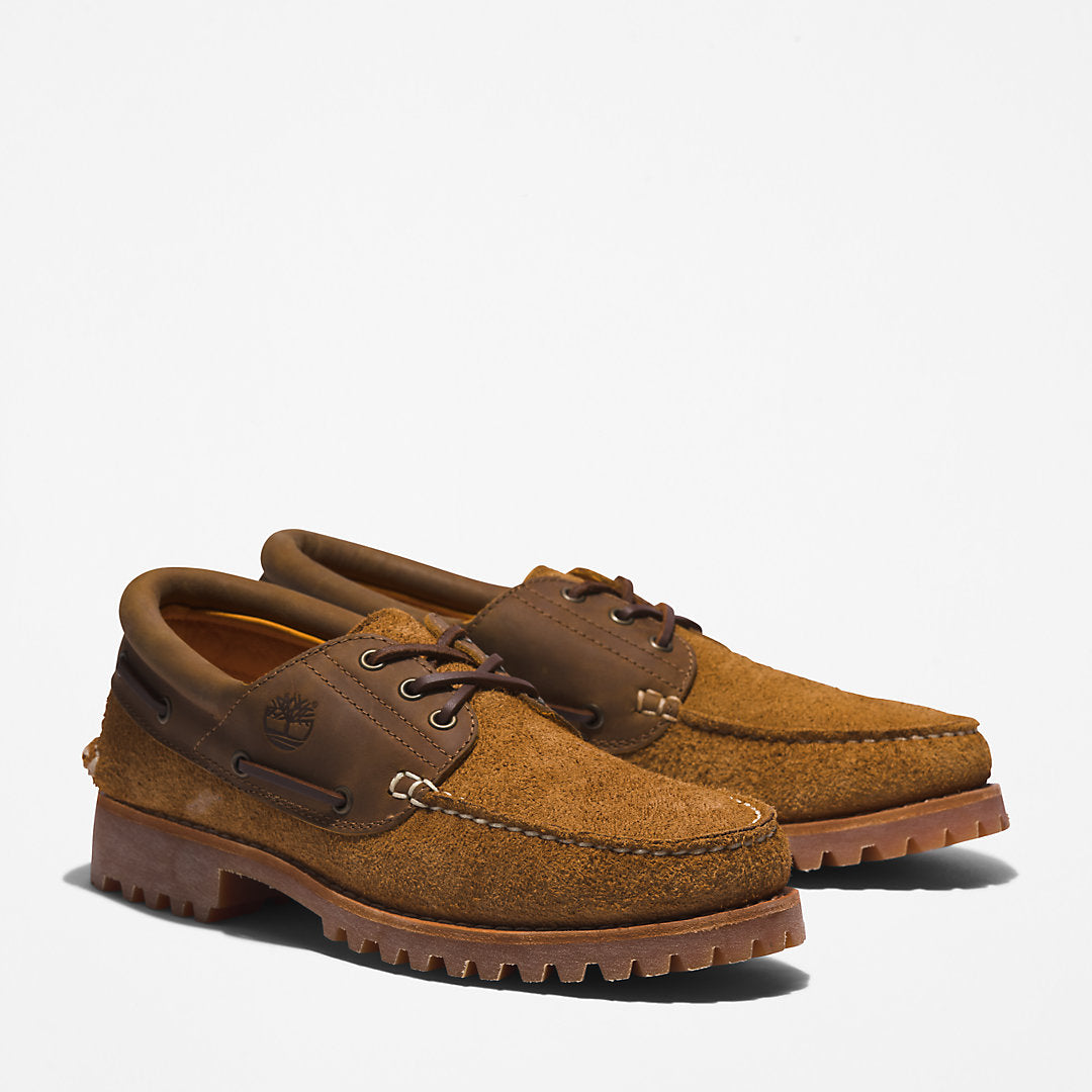 Timberland Mens Timberland® 3-Eye Lug Handsewn Boat Shoe for Men in Medium Brown