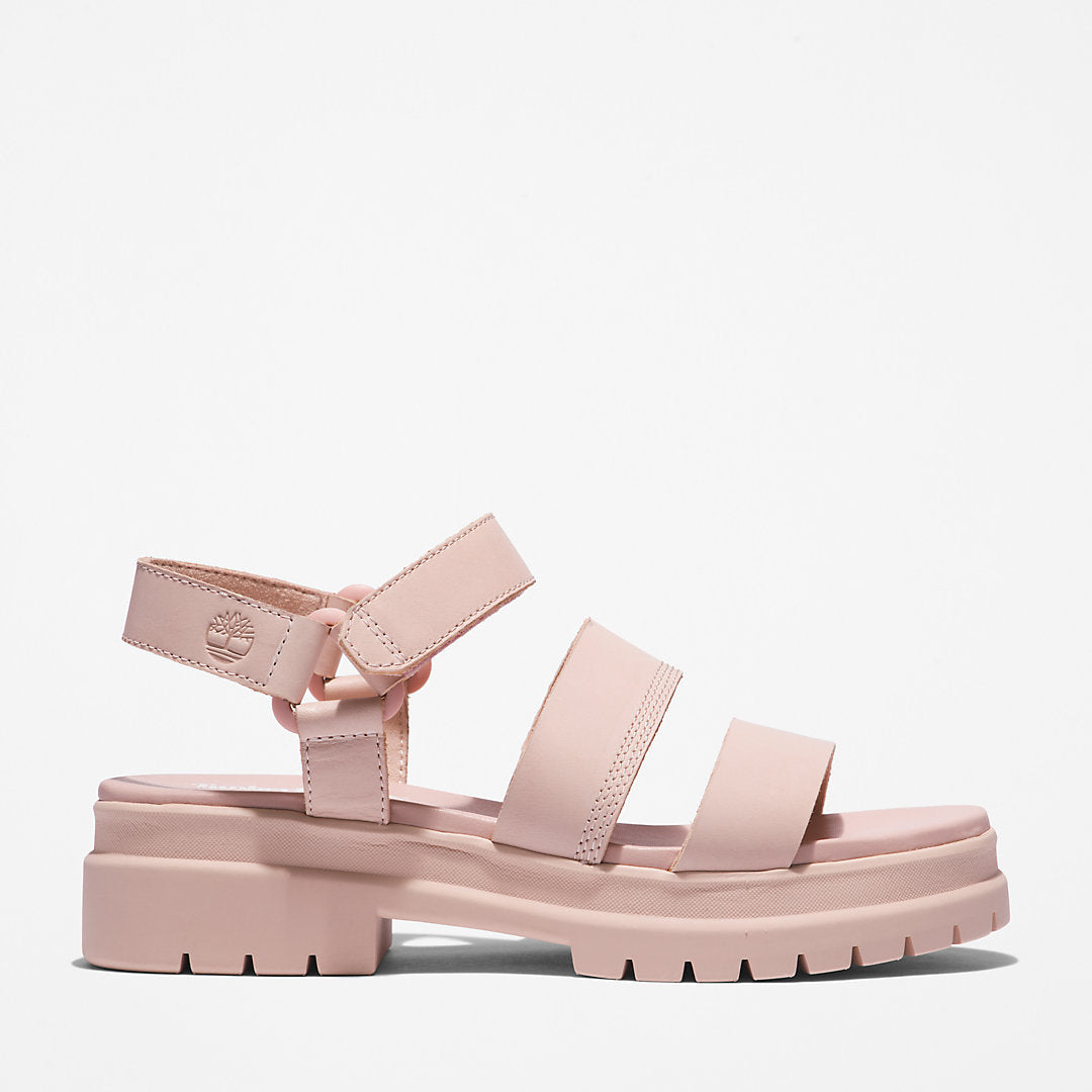 Timberland Womens London Vibe Ankle-Strap Sandal for Women in Light Pink
