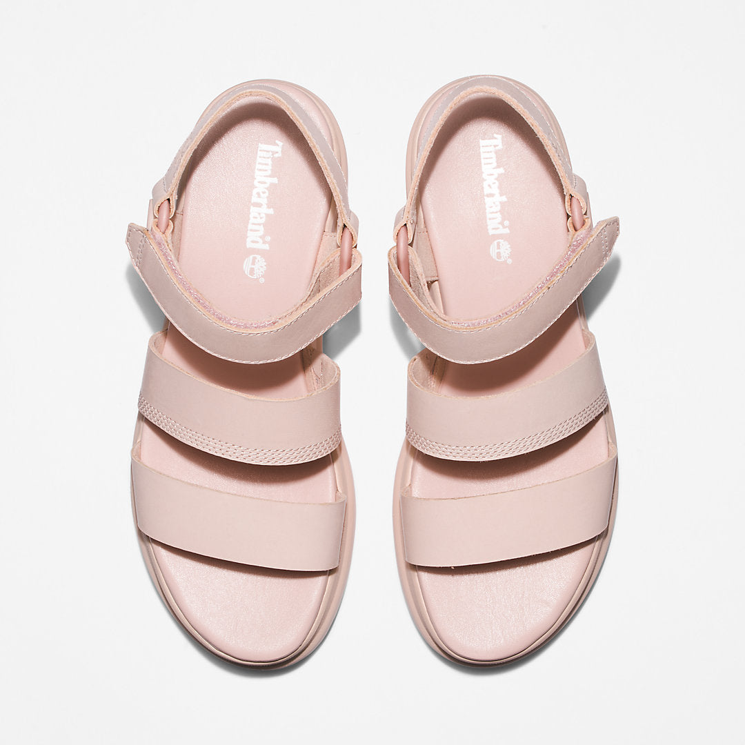 Timberland Womens London Vibe Ankle-Strap Sandal for Women in Light Pink