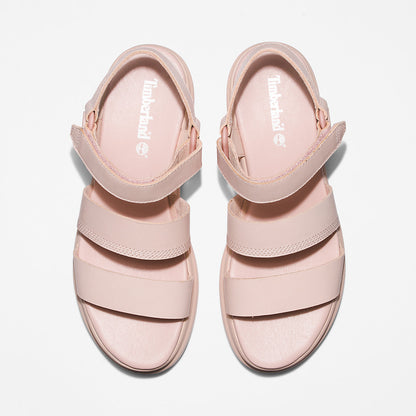 Timberland Womens London Vibe Ankle-Strap Sandal for Women in Light Pink