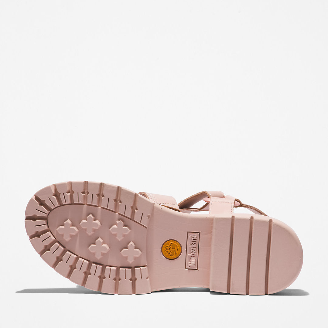 Timberland Womens London Vibe Ankle-Strap Sandal for Women in Light Pink