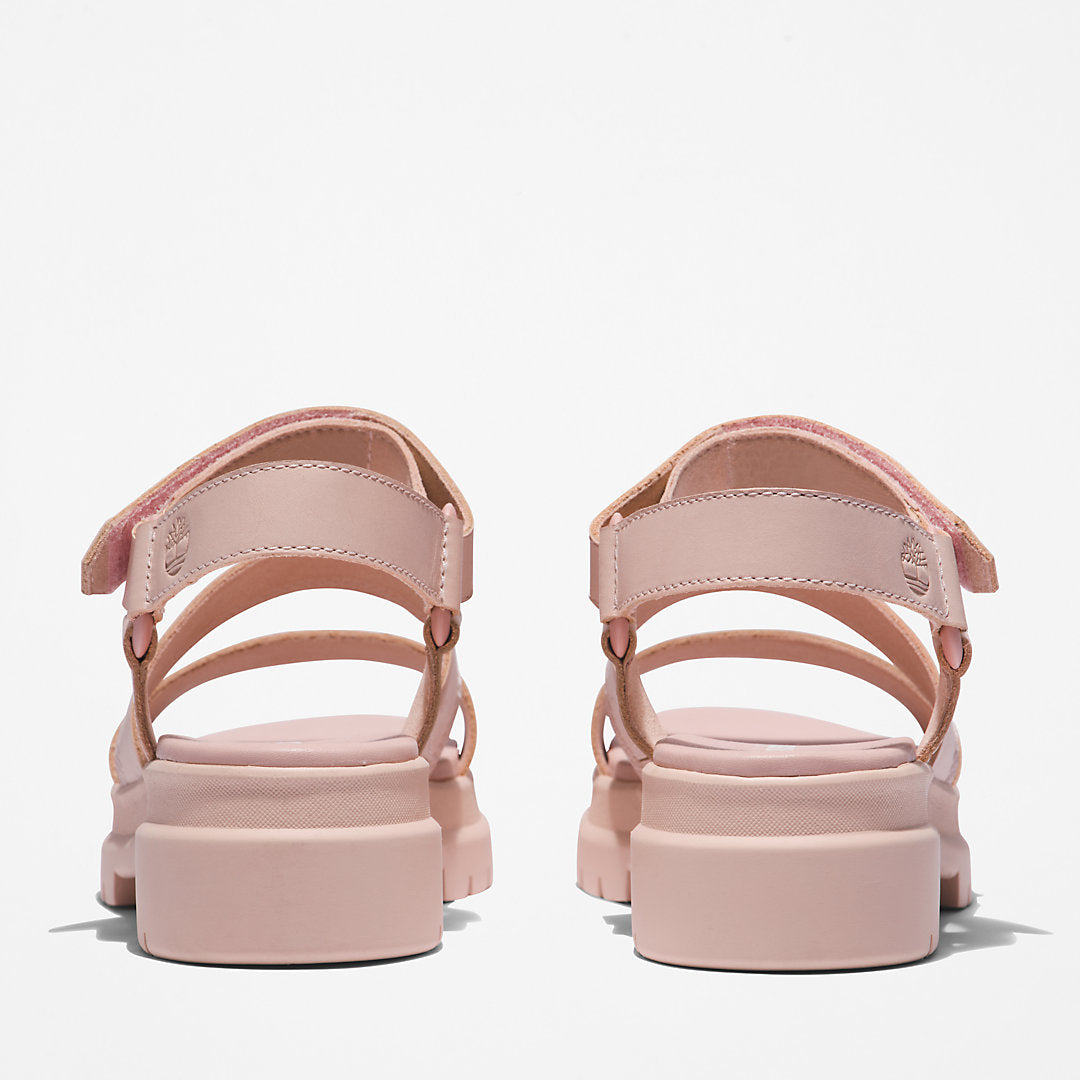 Timberland Womens London Vibe Ankle-Strap Sandal for Women in Light Pink