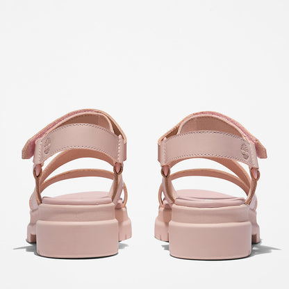 Timberland Womens London Vibe Ankle-Strap Sandal for Women in Light Pink