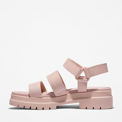 Timberland Womens London Vibe Ankle-Strap Sandal for Women in Light Pink