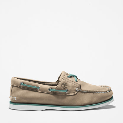 Timberland Mens Timberland® 2-Eye Classic Boat Shoe for Men in Beige