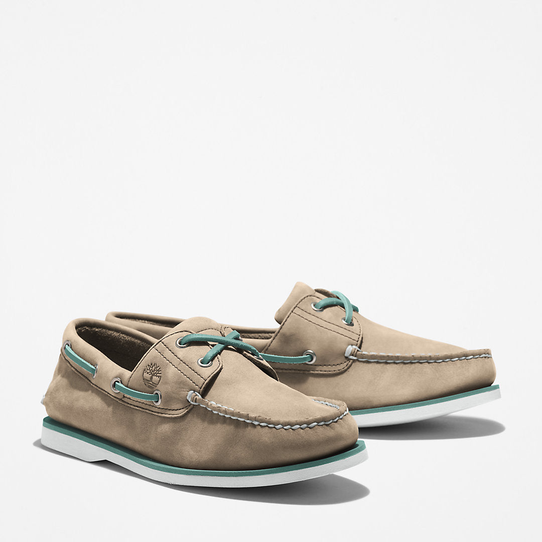 Timberland Mens Timberland® 2-Eye Classic Boat Shoe for Men in Beige