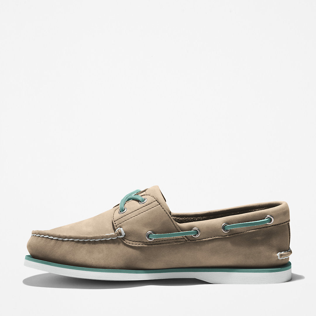 Timberland Mens Timberland® 2-Eye Classic Boat Shoe for Men in Beige
