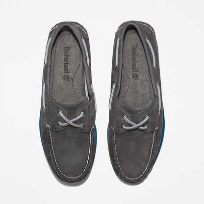 Timberland Mens Timberland® 2-Eye Classic Boat Shoe for Men in Dark Grey
