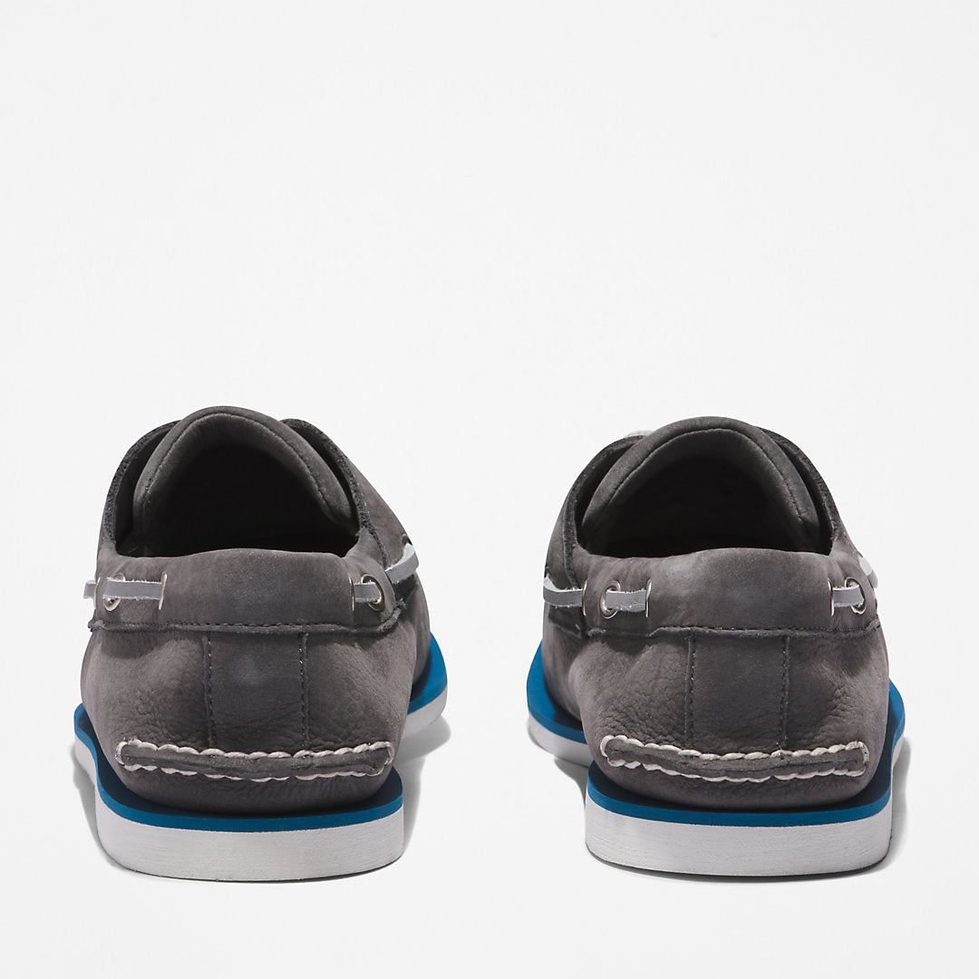 Timberland Mens Timberland® 2-Eye Classic Boat Shoe for Men in Dark Grey