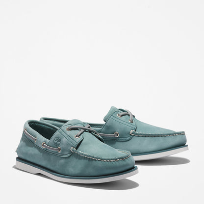 Timberland Mens Timberland® 2-Eye Classic Boat Shoe for Men in Light Blue