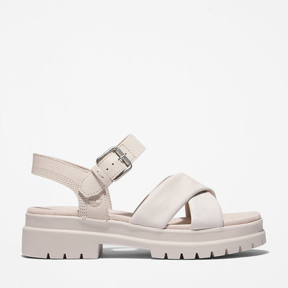 Timberland Womens London Vibe Ankle-strap Sandal for Women in White