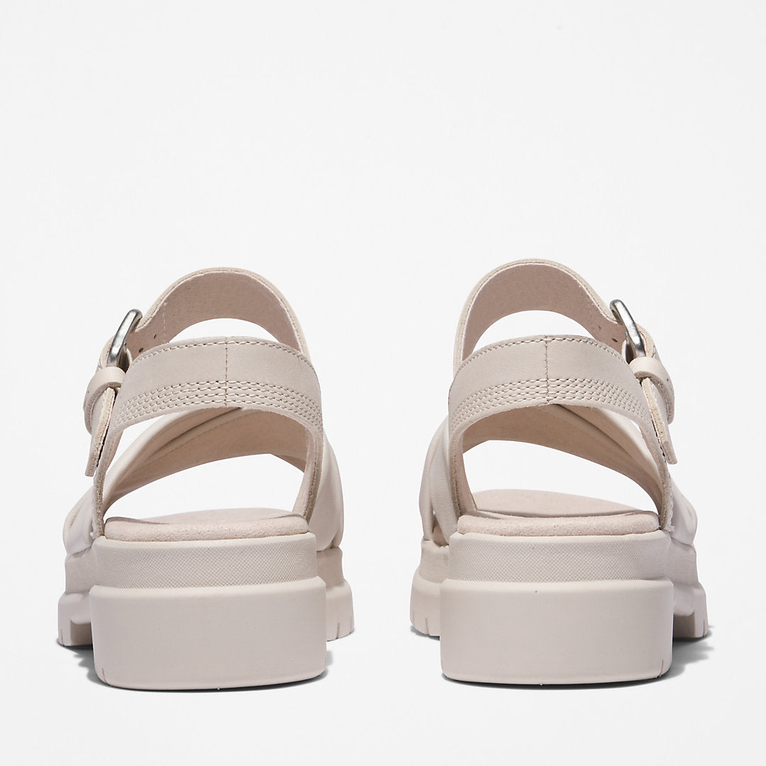 Timberland Womens London Vibe Ankle-strap Sandal for Women in White
