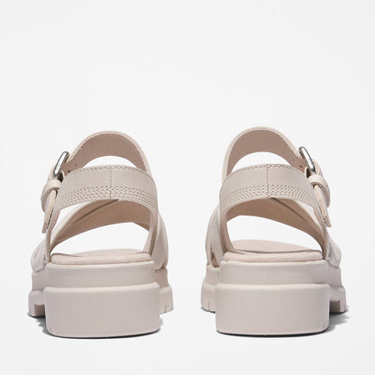Timberland Womens London Vibe Ankle-strap Sandal for Women in White