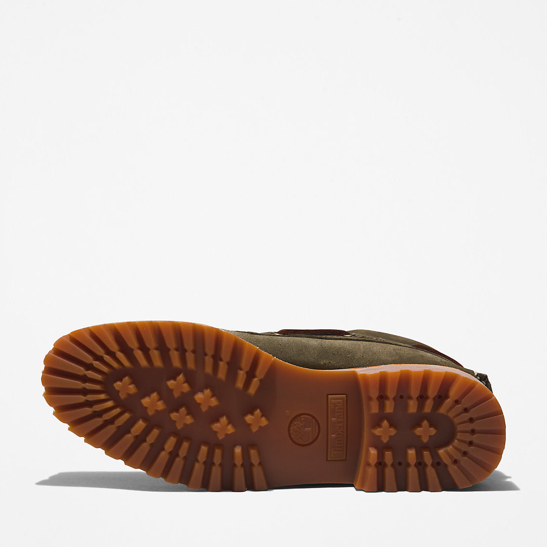 Timberland Mens Timberland® 3-Eye Lug Handsewn Boat Shoe for Men in Dark Green