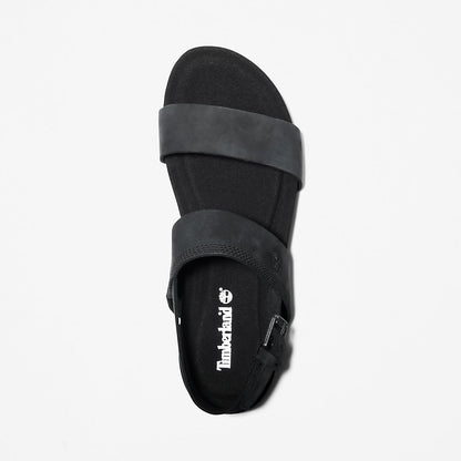 Timberland Womens Malibu Waves Sandal for Women in Black