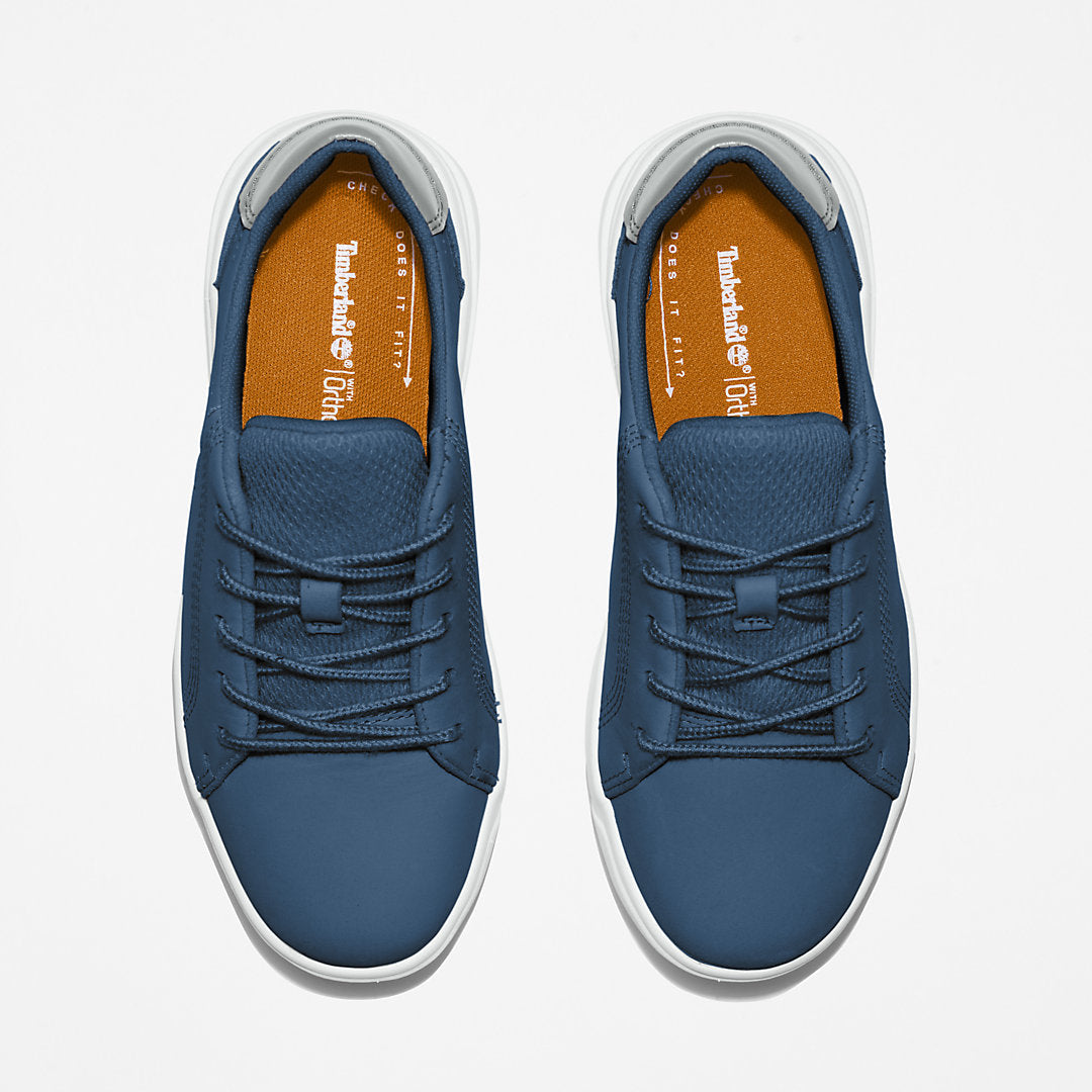 Timberland Kids Seneca Bay Leather Trainer for Kids in Blue