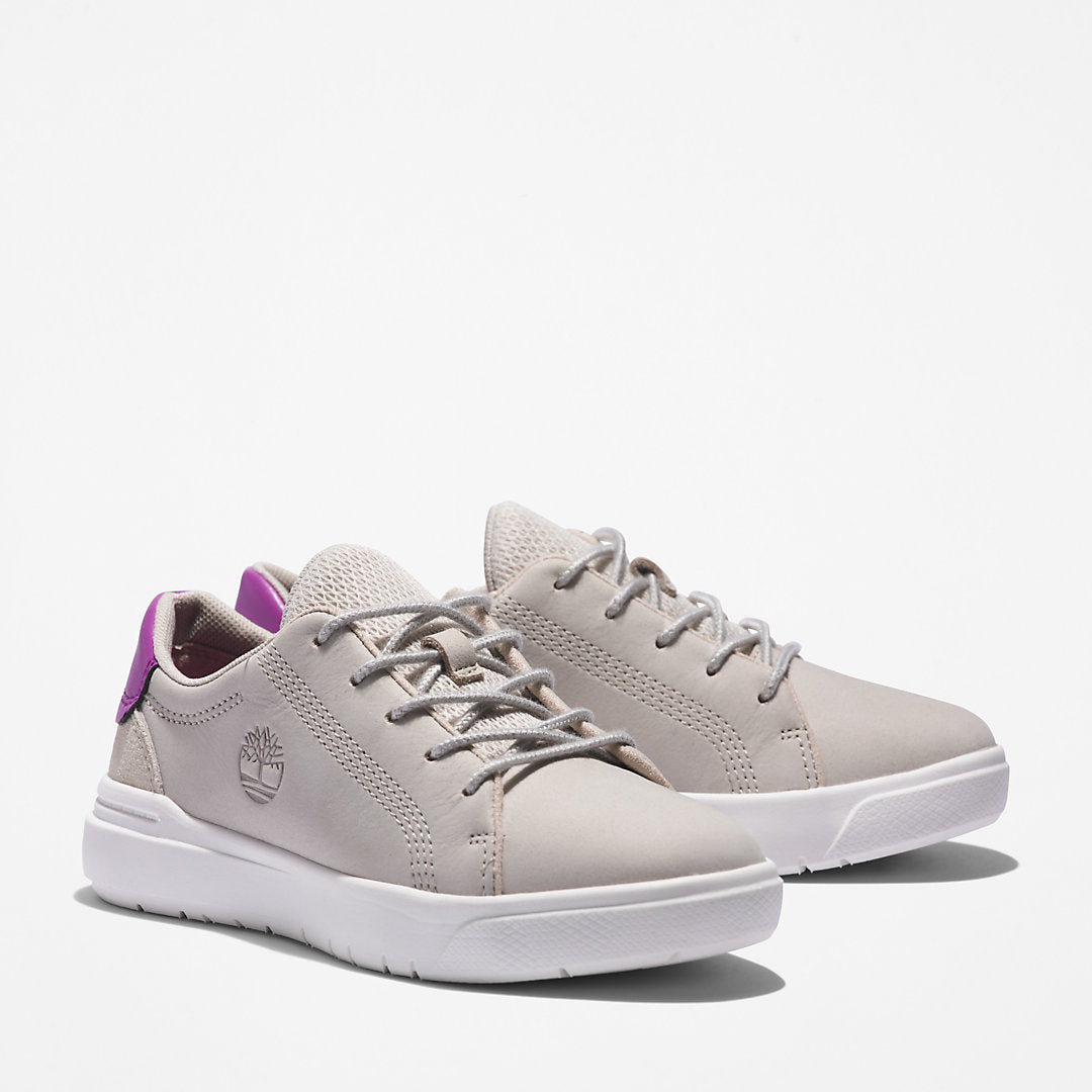 Timberland Kids Seneca Bay Leather Trainer for Kids in White