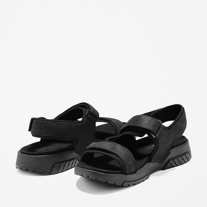 Timberland Mens Anchor Watch Backstrap Sandal for Men in Black
