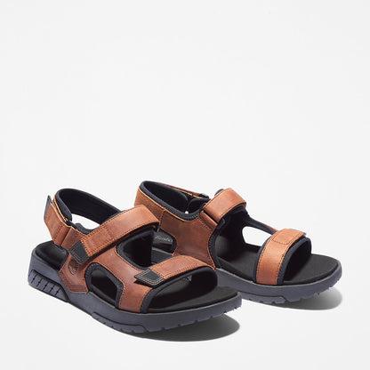 Timberland Mens Anchor Watch Backstrap Sandal for Men in Brown