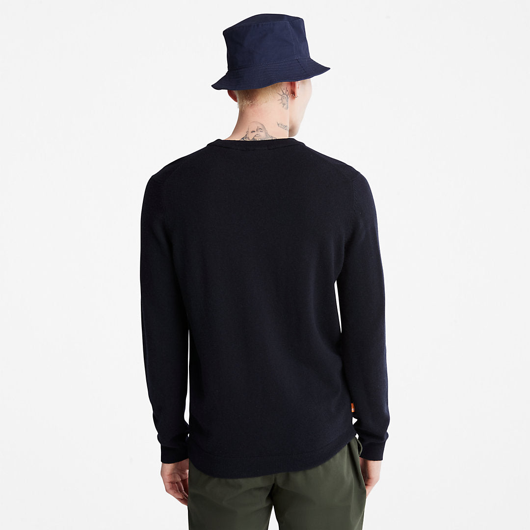 Timberland Mens Cohas Brook Crewneck Sweater for Men in Navy