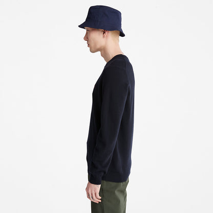 Timberland Mens Cohas Brook Crewneck Sweater for Men in Navy