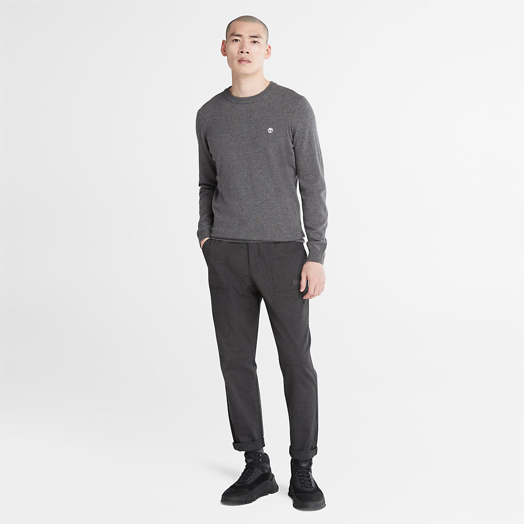 Timberland Mens Cohas Brook Crewneck Sweater for Men in Grey