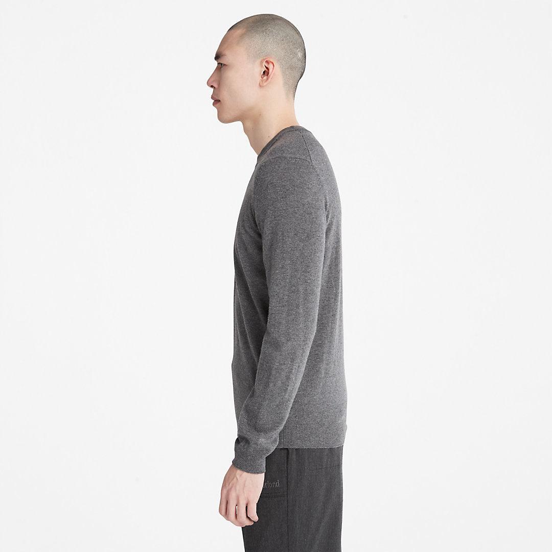 Timberland Mens Cohas Brook Crewneck Sweater for Men in Grey