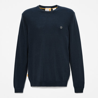Timberland Mens Nissitissit River Merino Wool Sweater for Men in Navy