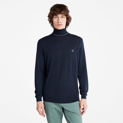 Timberland Mens Nissitissit River Merino Sweater for Men in Navy