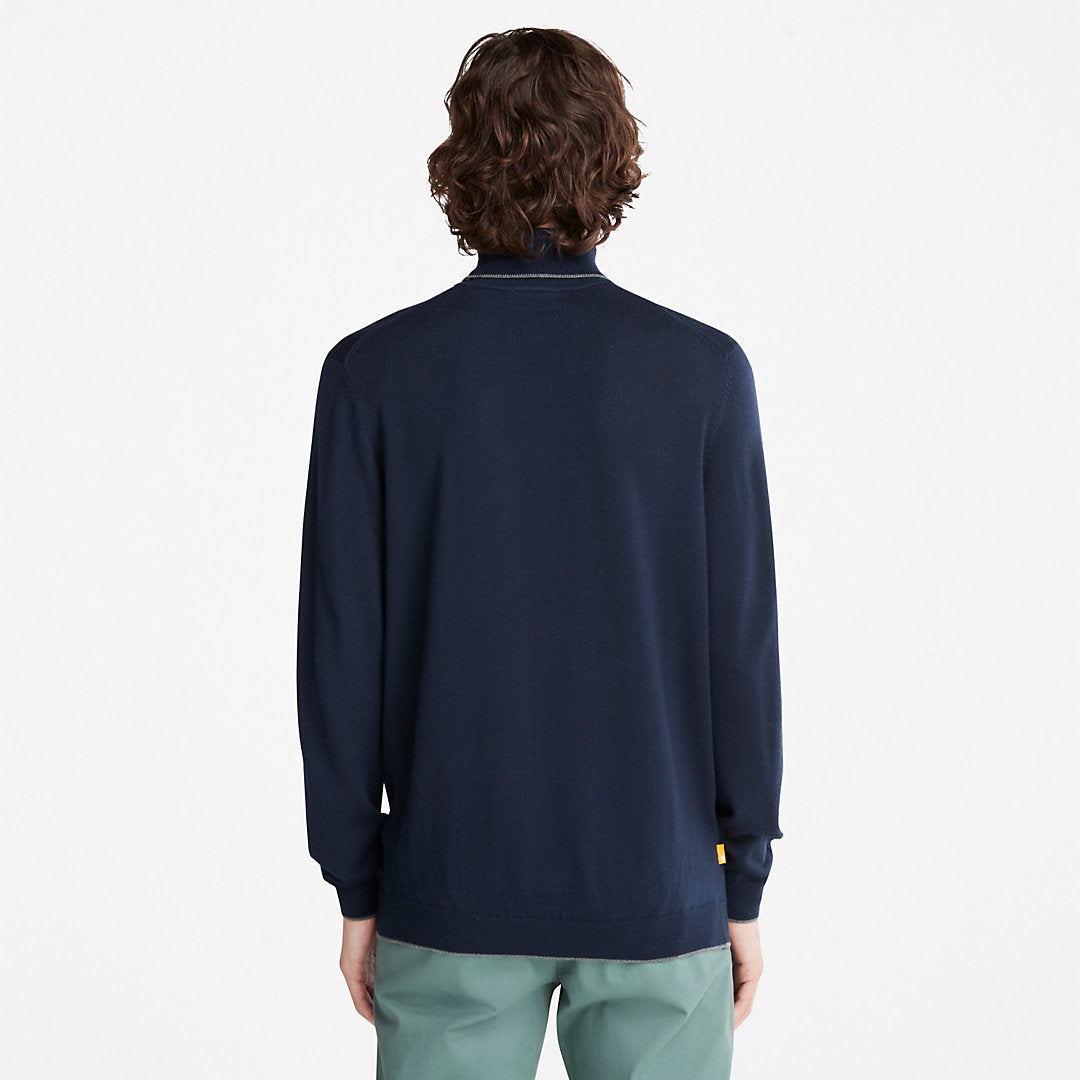 Timberland Mens Nissitissit River Merino Sweater for Men in Navy